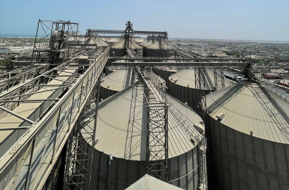 منظر علوي للصوامع - الشركة العربية لصوامع الغلال ومطاحن الدقيق